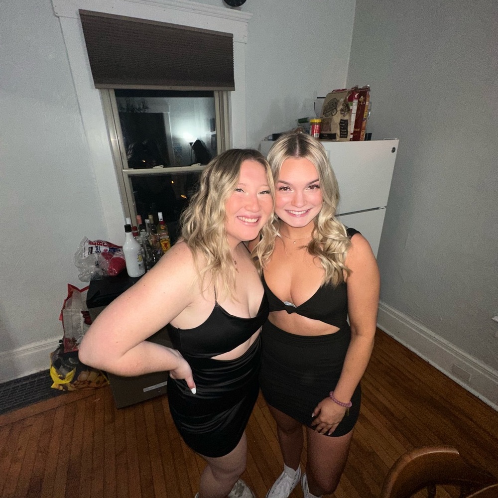 Black Cut-Out Mini Dress